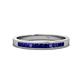 1 - Aaryn 2.00 mm Blue Sapphire 11 Stone Wedding Band 
