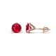 1 - Pema 5mm (1.06 ctw) Ruby Martini Solitaire Stud Earrings 