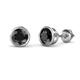 1 - Carys Black Diamond (5mm) Solitaire Stud Earrings 