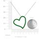 5 - Avery Green Garnet Heart Pendant 