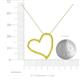 5 - Avery Yellow Sapphire Heart Pendant 