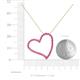 5 - Avery Pink Sapphire Heart Pendant 