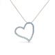 3 - Avery Aquamarine Heart Pendant 