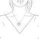 6 - Avery Red Garnet Heart Pendant 