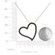 5 - Avery Black Diamond Heart Pendant 