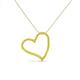 3 - Avery Yellow Sapphire Heart Pendant 