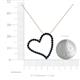 5 - Avery Blue Diamond Heart Pendant 