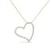 3 - Avery White Sapphire Heart Pendant 