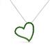 3 - Avery Green Garnet Heart Pendant 