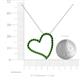 5 - Avery Green Garnet Heart Pendant 