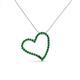 3 - Avery Emerald Heart Pendant 