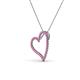 4 - Avery Pink Sapphire Heart Pendant 