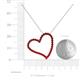 5 - Avery Red Garnet Heart Pendant 