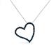 3 - Avery Blue Diamond Heart Pendant 