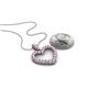 4 - Zylah Pink Sapphire and Diamond Heart Pendant 