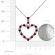 5 - Zylah Ruby and Diamond Heart Pendant 