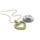 4 - Zylah Green Garnet and Diamond Heart Pendant 