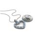 4 - Zylah Blue Topaz and Diamond Heart Pendant 