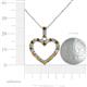 5 - Zylah Citrine and Diamond Heart Pendant 