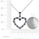 5 - Zylah Iolite and Diamond Heart Pendant 
