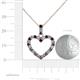 5 - Zylah Iolite and Diamond Heart Pendant 