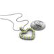 4 - Zylah Peridot and Diamond Heart Pendant 