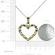 5 - Zylah Peridot and Diamond Heart Pendant 