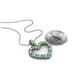 4 - Zylah Emerald and Diamond Heart Pendant 
