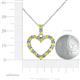 5 - Zylah Yellow Sapphire and Diamond Heart Pendant 