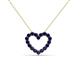 2 - Zayna Blue Sapphire Heart Pendant 