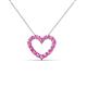 2 - Zayna Pink Sapphire Heart Pendant 