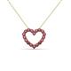 2 - Zayna Rhodolite Garnet Heart Pendant 