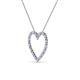 3 - Elaina Tanzanite and Diamond Heart Pendant 