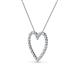 3 - Elaina Aquamarine and Diamond Heart Pendant 