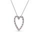 3 - Elaina Pink Tourmaline and Diamond Heart Pendant 