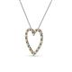 3 - Elaina Citrine and Diamond Heart Pendant 