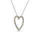 3 - Elaina Smoky Quartz and Diamond Heart Pendant 