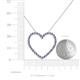 5 - Elaina Tanzanite and Diamond Heart Pendant 