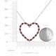 5 - Elaina Ruby and Diamond Heart Pendant 