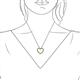 6 - Elaina Green Garnet and Diamond Heart Pendant 