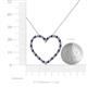 5 - Elaina Iolite and Diamond Heart Pendant 