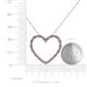 5 - Elaina Rhodolite Garnet and Diamond Heart Pendant 