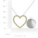 5 - Elaina Yellow Sapphire and Diamond Heart Pendant 