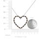 5 - Elaina Smoky Quartz and Diamond Heart Pendant 