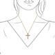2 - Abella Citrine and Diamond Cross Pendant 