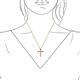 4 - Abella Citrine and Diamond Cross Pendant 
