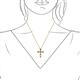 3 - Abella Citrine and Diamond Cross Pendant 