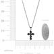 4 - Isabella Black Diamond Cross Pendant 