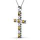 2 - Elihu Citrine and Diamond Cross Pendant 