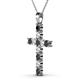 2 - Elihu Black and White Diamond Cross Pendant 